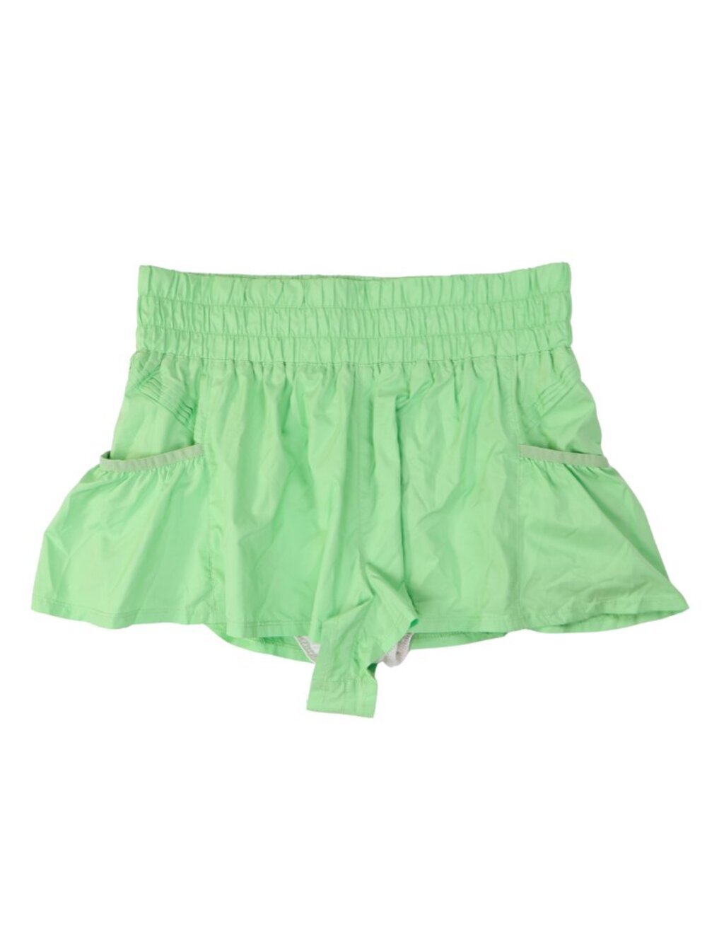 FP Movement Way Home Shorts Lime Green Running Athletic Size M